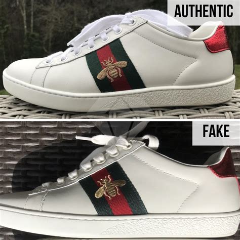 gucci bee sneakers fake vs real|gucci ace bee platform sneakers.